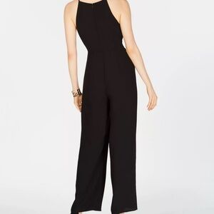 19 COOPER Womens Tie Front Spaghetti Strap V Neck Jumpsuit